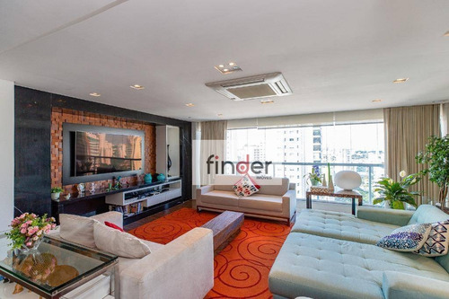 Imagem 10 de 30 de Particolare Na Rua Volta Redonda, 388. Amplo Apartamento À Venda, 385 M², Andar Alto, Varanda Gourmet, 3 Suítes, 5 Vagas E Lazer Completo. Campo Belo - Ap13301