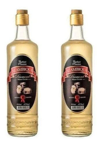 Cachaça Alambique Diamond 700ml - 2 Uni