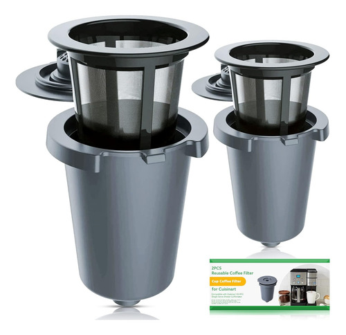 Tazas De Filtro De Café Reutilizables De 2 Piezas, Compatibl