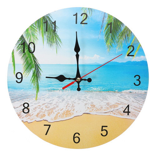 Reloj De Pared Con Diseño De Animales Y Paisajes De Playa