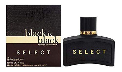 Black Is Black Select Pour Homme 3.4 Oz Eau De Toilette Spra