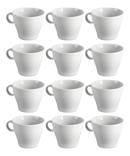 Taza Te Linea Cónico Tsuji Porcelana Con Sello 210 Ml X12 Un