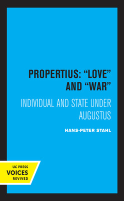 Libro Propertius: Love And War: Individual And State Unde...