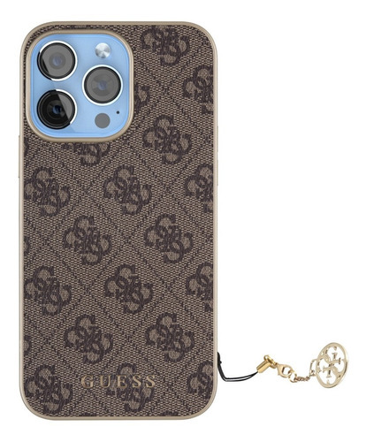 Funda Case Guess Charm iPhone 13, 13 Mini, 13 Pro,13 Pro Max Color Café iPhone 13 Pro Max