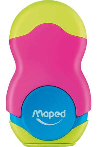 Imagen 6 de 8 de Sacapuntas Goma Loopy Fancy Maped 2 En 1 Pack