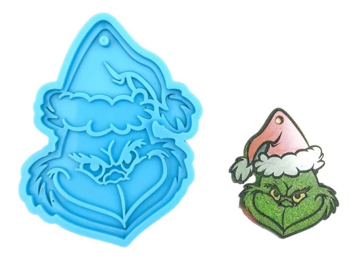 Moldes De Resina De Navidad Grinch, Moldes De Adorno De...