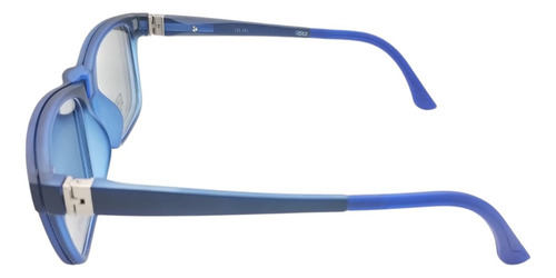 Armazón Anteojos Lentes Clip-on Polarizado 8829 Eclipse Azul Mate Col. 002