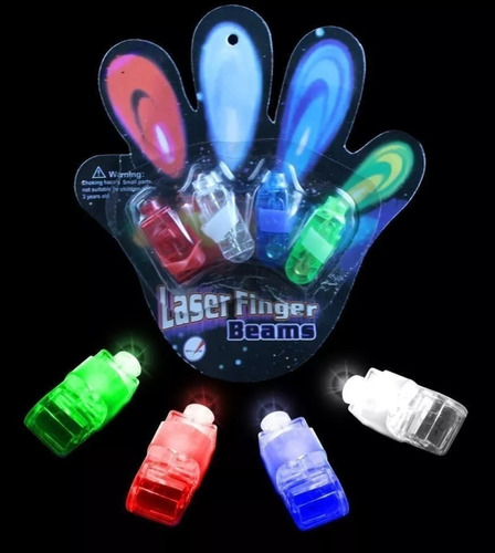 4 Anillo Luminosos Luz Led Batucada Conciertos Colores Neon