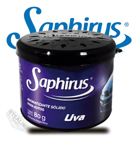 Saphirus | Lata / Latita Aromatizante | Uva | Perfume / Auto