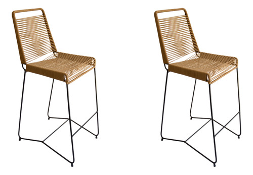 Silla Banqueta Tulum X 2 Und  Simil Yute //  Envio Gratis//