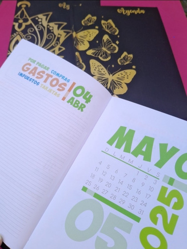 Agenda Anual Artesanal 15x21 (140 Hojas Aprox)