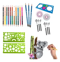 Comprar Set 3 Lapiz Madera Grafito Lapices Dibujo Profesional Arte