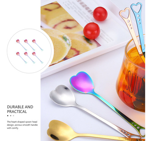 Cucharas De Postre Creativas De Acero Inoxidable Con Forma D