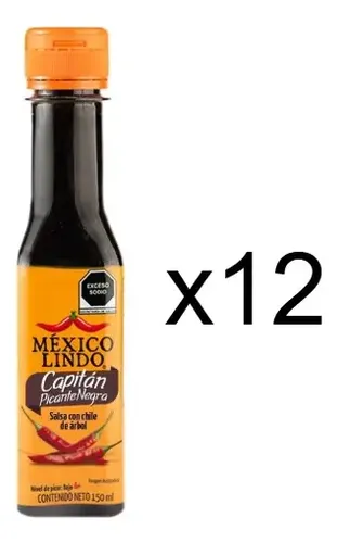 Salsa México Lindo Capitán Gourmet 12 Piezas De 150ml C/u | Envío gratis