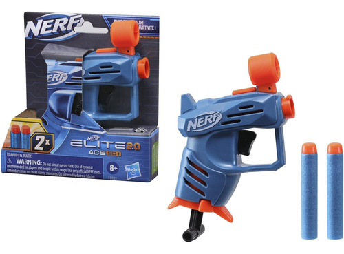 Pistola Nerf Elite2.0 Jolt Hasbro Original Ace Sd-1 2 Dardos