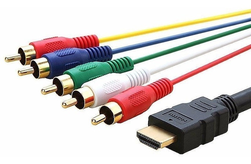Cable Hdmi A 5 Rca Handy Componente Video Audio Av Ps3 Pc