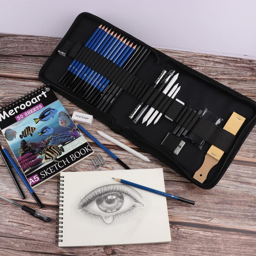 Set De Lápices De Dibujo Profesional De 37 Piezas, Un ...