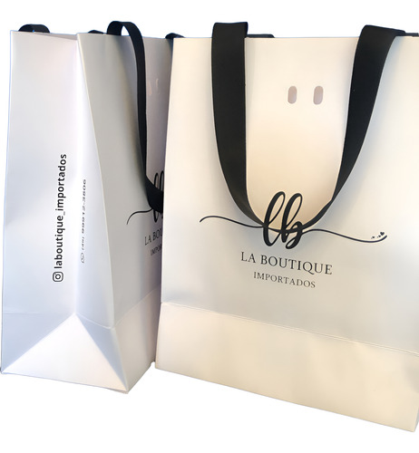Sacola De Papel Personalizada P - 19x24x10 100 Unid.