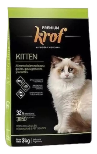 Krof Kitten Gatito X 3 Kg