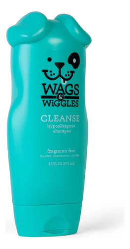 Wags & Wiggles Shampoo Perro Limpieza Profunda Mal Olor 473m