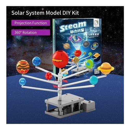 A Kit De Modelo De Sistema Solar Proyector Planetario Diy