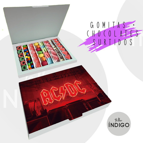 Bandeja Ac/dc Gomitas Chocolates Surtida - g a $119