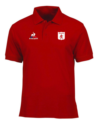 Camiseta Tipo Polo América De Cali Logos Bordados