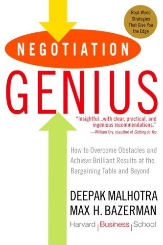 Book : Negotiation Genius: How To Overcome Obstacles And ...