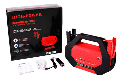 Arrancador De Bateria Multifuncional Auto Moto Power Bank