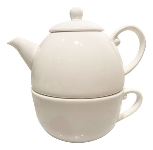 Tetera Y Taza De Porcelana Set De 2