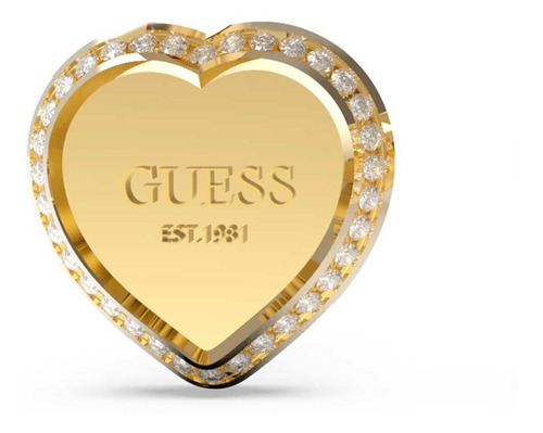 Aretes Para Mujer Guess Fine Heart Color Dorado Originales