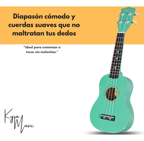 Ukelele Soprano Concierto Acustico Kyra Kit Funda Accesorios