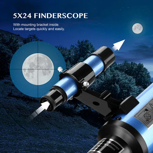 Aomekie 40070 Telescopios Para Astronomia Principios Ninos Y