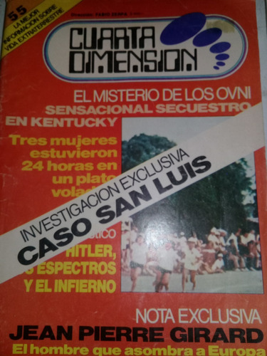 Revista Cuarta Dimension N 55 Misterio De Los Ovni La Plata 