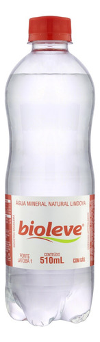 Água mineral Bioleve com gás garrafa 510 mL