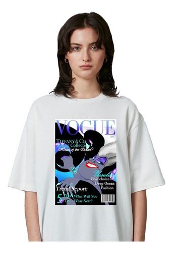 Remera Unisex Ursula Portada Personaliza Sirenita Aesthetic