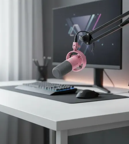Fifine Microfone Rosa Micrófono Fifine K688 Xlr / Usb Original Rosa | Meses sin interés