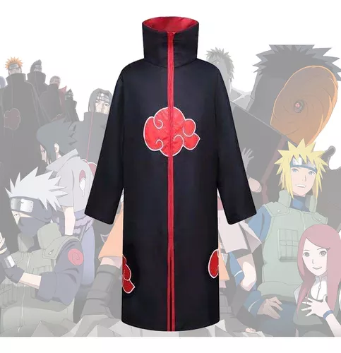 Naruto - Akatsuki Nuvem Vermelha Roupas Cos