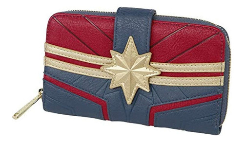 Billetera Con Diseño De Capitán Marvel