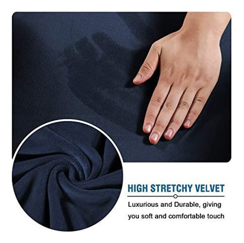 Funda Elástica Terciopelo Silla Oficina Con Reposabrazos