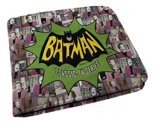 Carteira Couro Pu Bolso Joker Tv Series Dc Comics Warner Cor Branco Desenho Do Tecido Batman