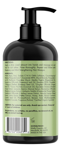 Shampoo Mielle Organics Rosemary Mint Strengthening 350ml