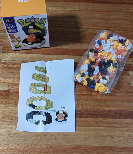 Micro Bloques Para Armar Pokemon En Pokebola Pikachu 612 Charmander