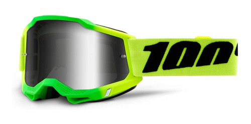 Goggles Motocross Enduro 100% Accuri 2 Travis Mirror Plata