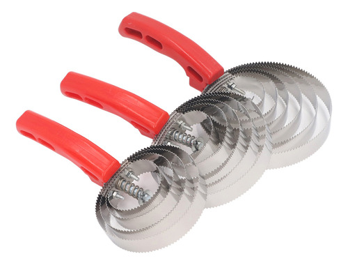 Peine De Acero Inoxidable Con Forma De Curry, 3 Unidades, Mu