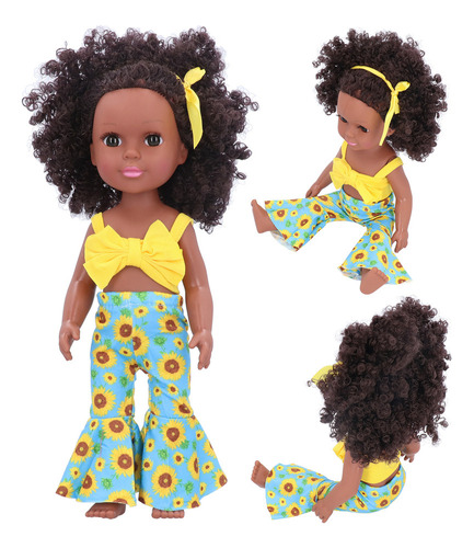 Brinquedo Baby Doll Toy Lifelike Curly Hair Soothing Collect