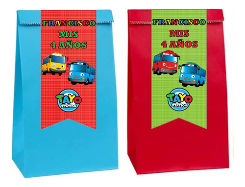 Promo Cotillon Personalizado Tayo Autobus 20 Chicos