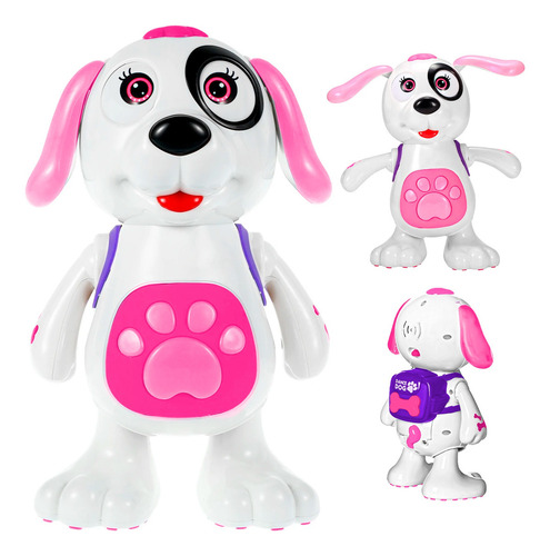 Cachorro Dançante Brinquedo Infantil Musical Som E Luz