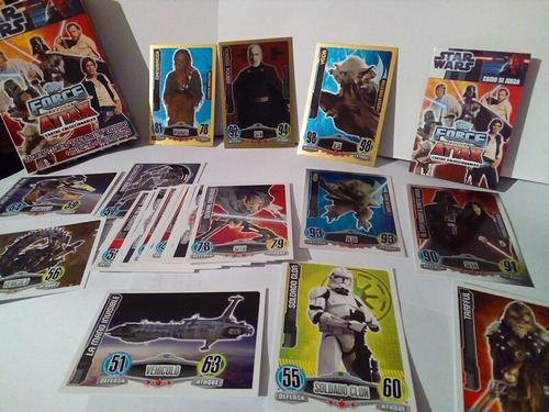 Caja Tarjetas Star Wars Force Attax 22 Cartas 3 Cartas Fuer