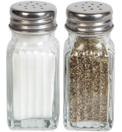 1 X Glass Salt & Pepper Shaker Set De Greenbrier